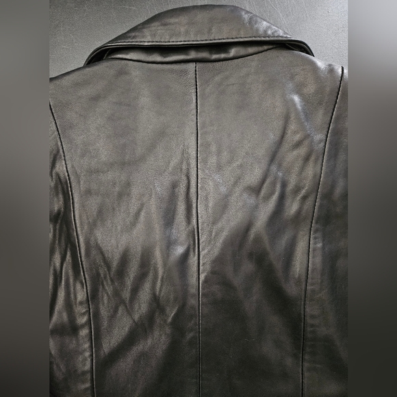 NWOT - Jones New York Black Leather Zippered Jacket - Size XL - Picture 8 of 9